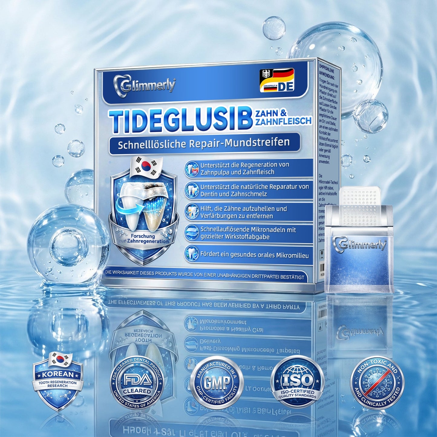 𝐺𝑙𝑖𝑚𝑚𝑒𝑟𝑙𝑦®🏆 Tideglusib Zahn & Zahnfleisch Schnelllösliche Repair-Mundstreifen🎋