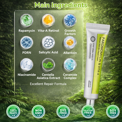 Zeitlich begrenztes Angebot 🎁 Herzlichen Glückwunsch! Du bist heute der 269. Kunde 🎉 Jetzt 50% Rabatt auf deinen nächsten Einkauf von 𝐺𝑙𝑖𝑚𝑚𝑒𝑟𝑙𝑦® Paromomycin & Vita-A Retinol Skin Repair Cream 🛒