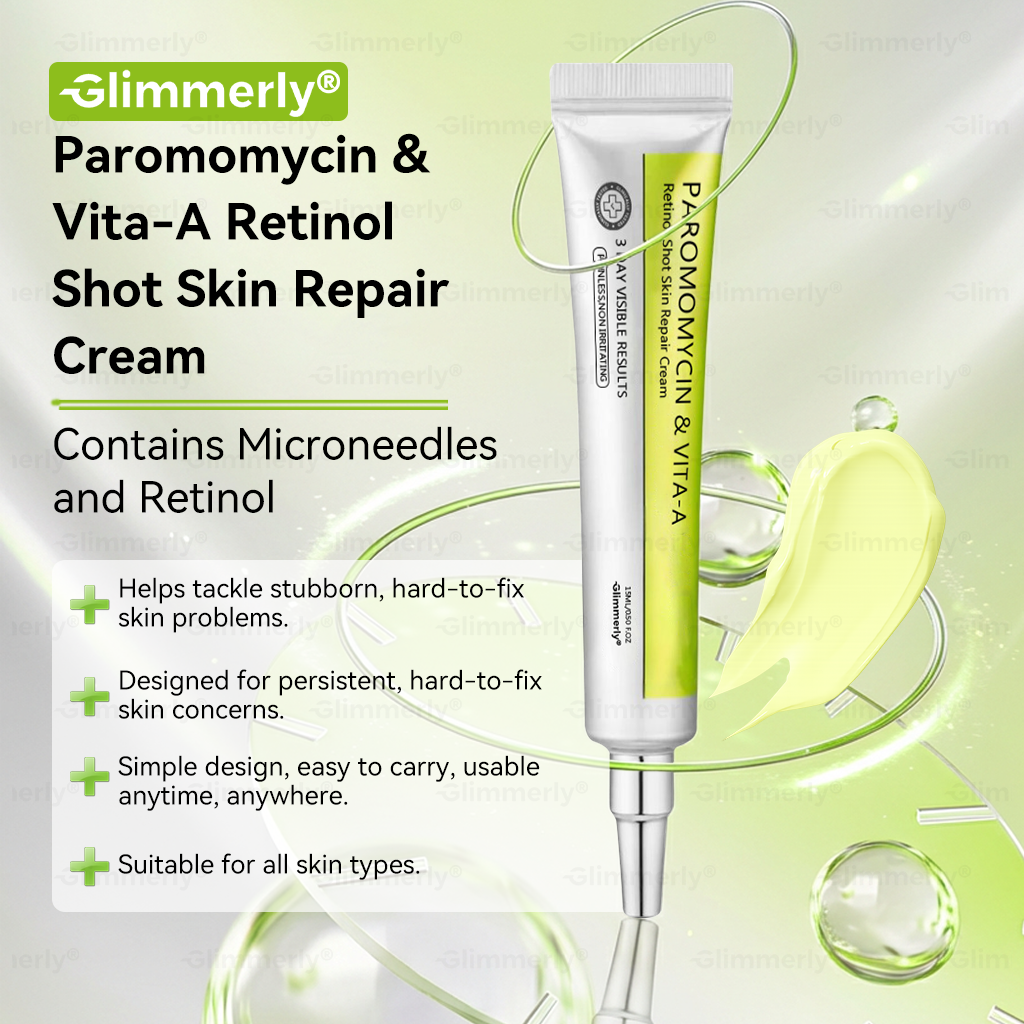 Zeitlich begrenztes Angebot 🎁 Herzlichen Glückwunsch! Du bist heute der 269. Kunde 🎉 Jetzt 50% Rabatt auf deinen nächsten Einkauf von 𝐺𝑙𝑖𝑚𝑚𝑒𝑟𝑙𝑦® Paromomycin & Vita-A Retinol Skin Repair Cream 🛒