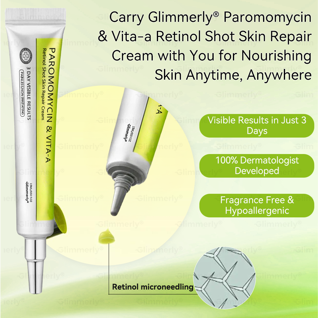 Zeitlich begrenztes Angebot 🎁 Herzlichen Glückwunsch! Du bist heute der 269. Kunde 🎉 Jetzt 50% Rabatt auf deinen nächsten Einkauf von 𝐺𝑙𝑖𝑚𝑚𝑒𝑟𝑙𝑦® Paromomycin & Vita-A Retinol Skin Repair Cream 🛒