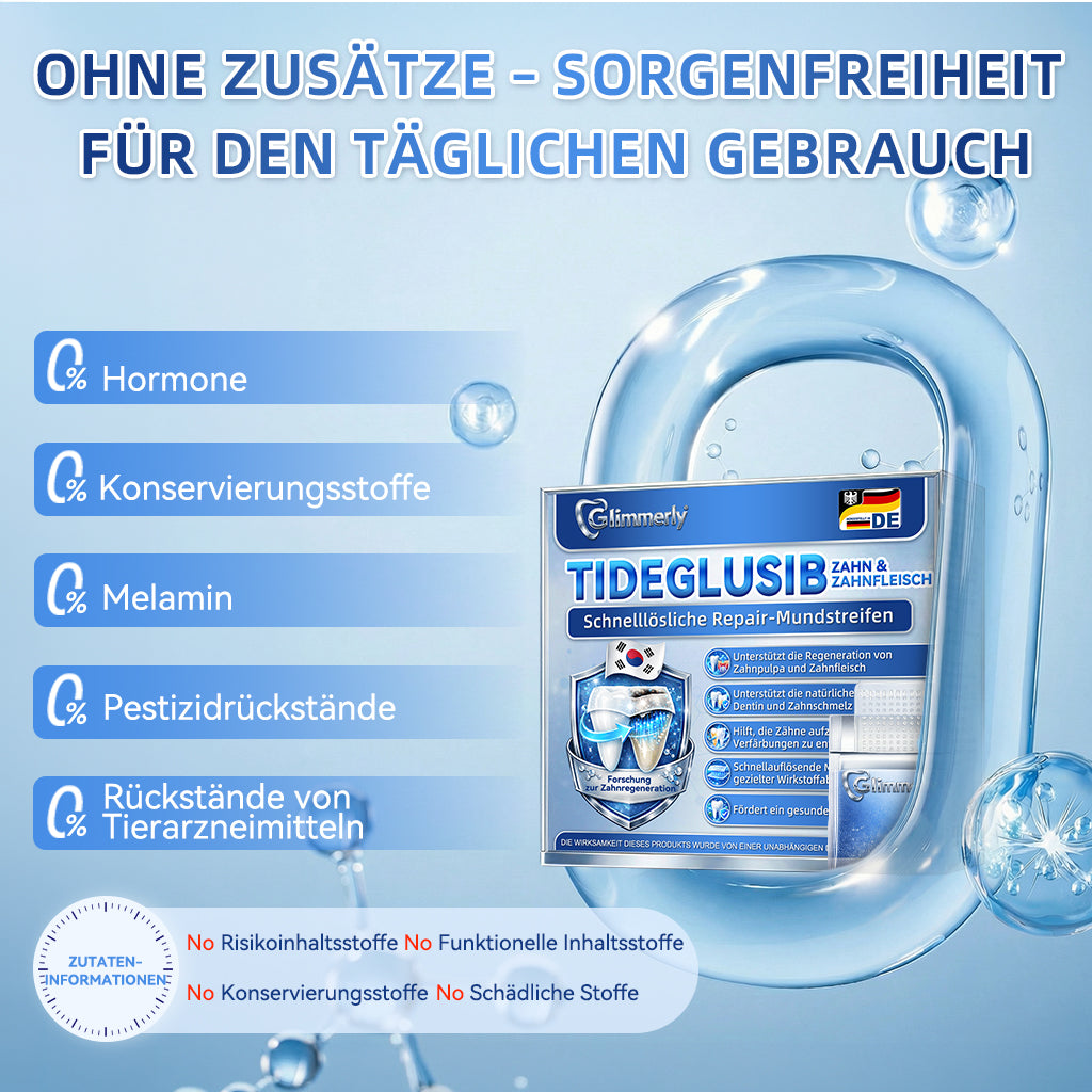 𝐺𝑙𝑖𝑚𝑚𝑒𝑟𝑙𝑦®🏆 Tideglusib Zahn & Zahnfleisch Schnelllösliche Repair-Mundstreifen🎋