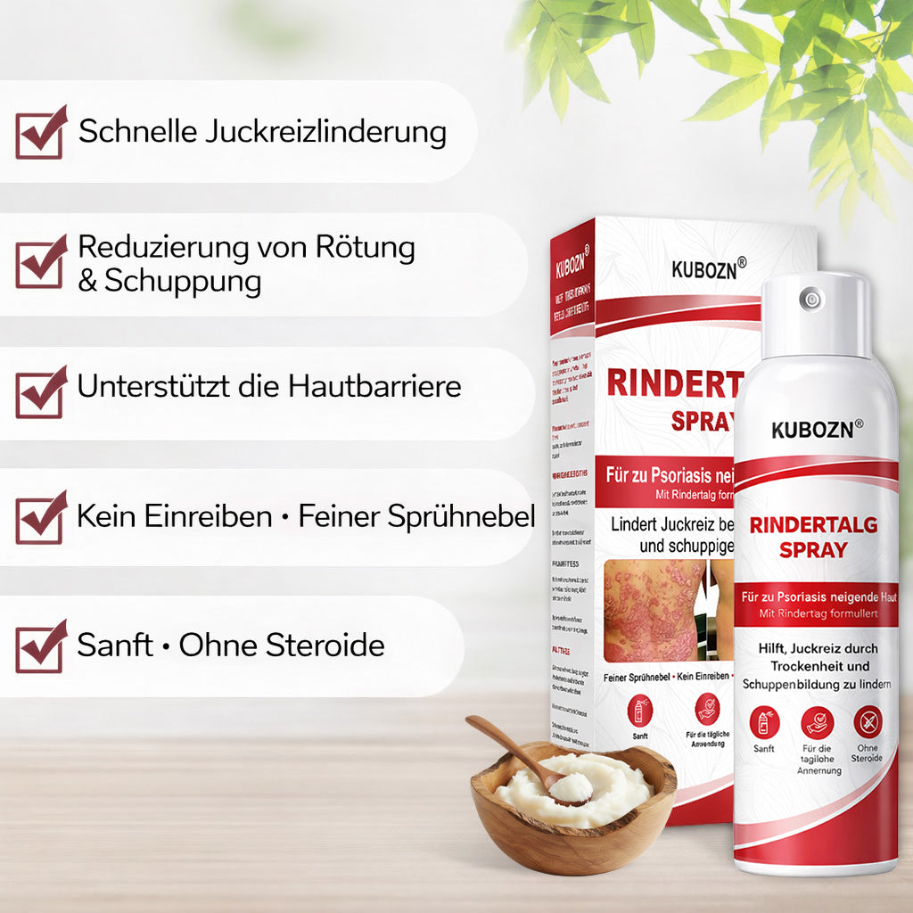 KUBOZN® Rindertalg-Spray für juckende, schuppige Psoriasis-Haut 1